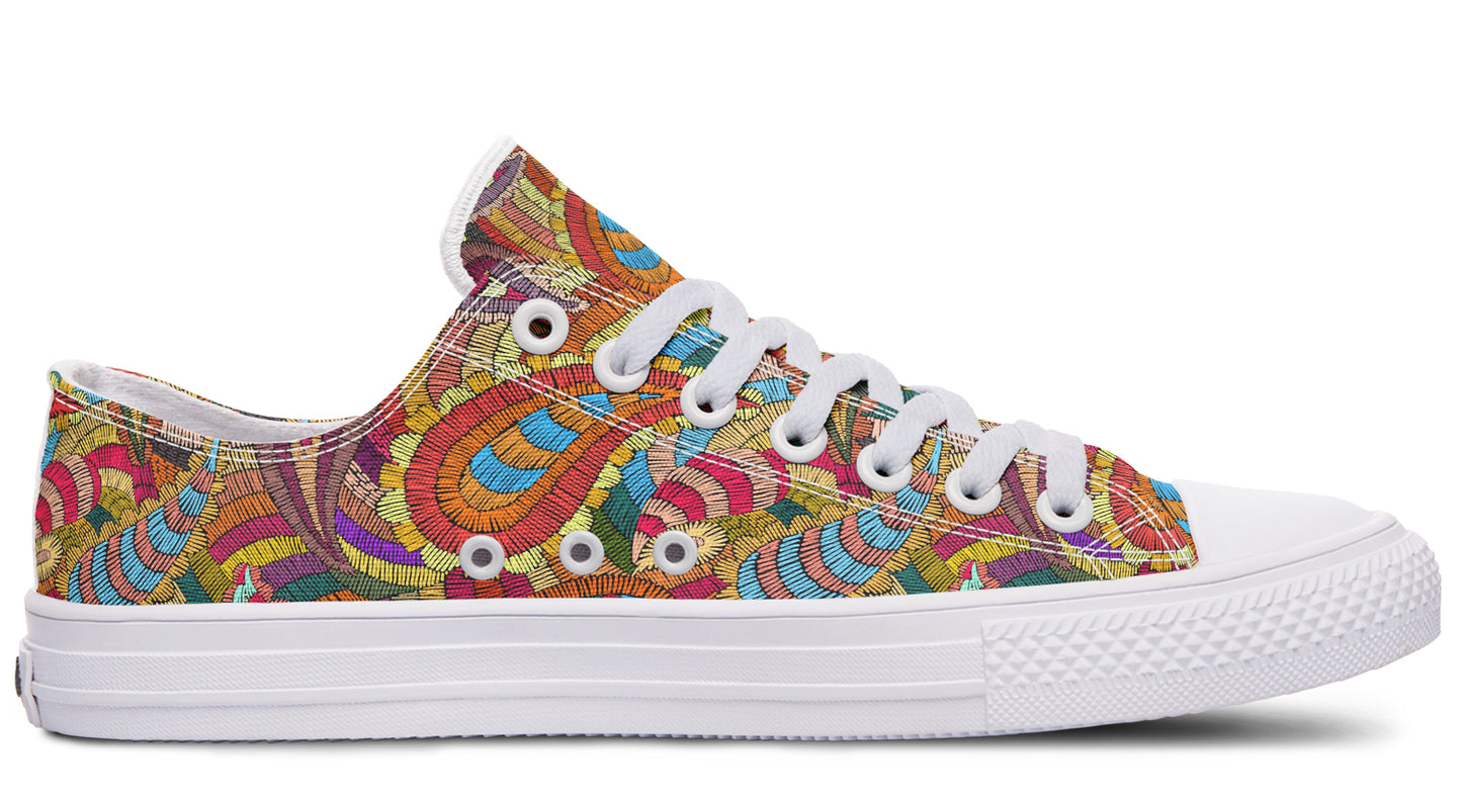 Embroidered Paisley LowTops