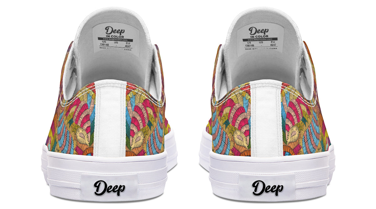 Embroidered Paisley LowTops