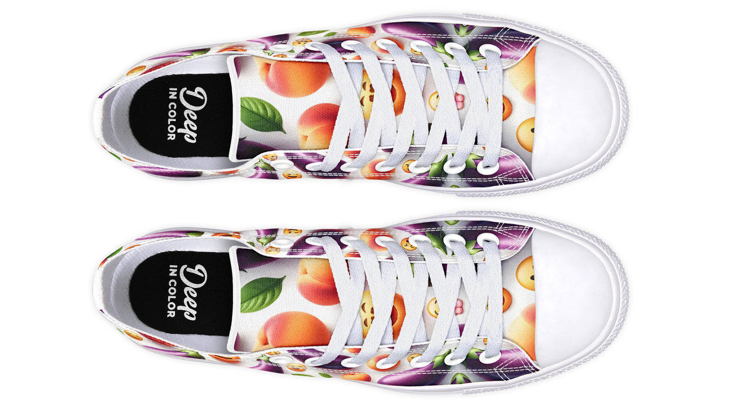 Peaches And Aubergines LowTops