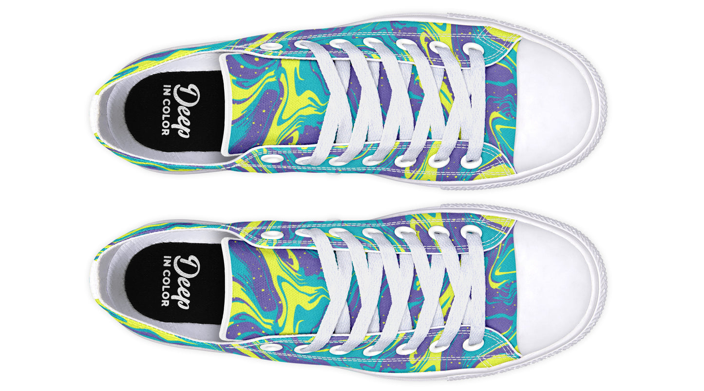 Purple Yellow Liquid Lowtops