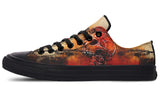 Rusty Skull And Roses Lowtops