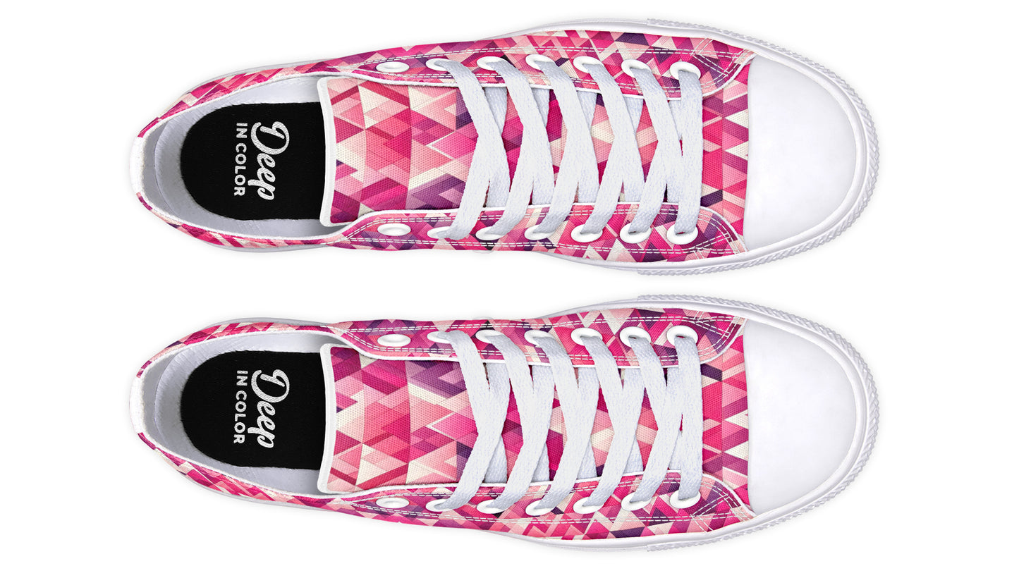Triangles Pink LowTops