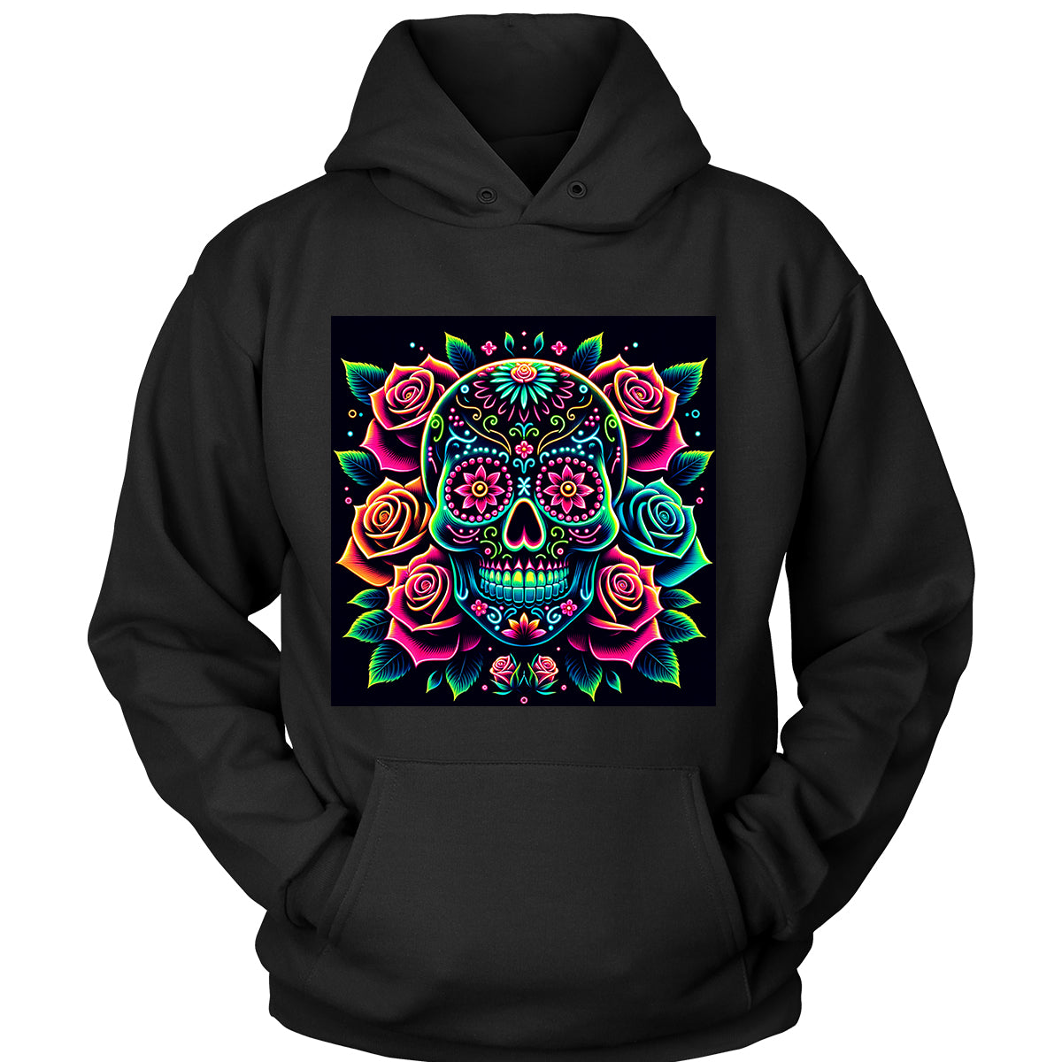 Neon Sugar Skull Tshirt