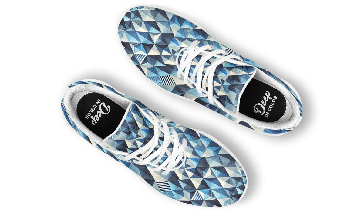 Blue Triangles Sneakers