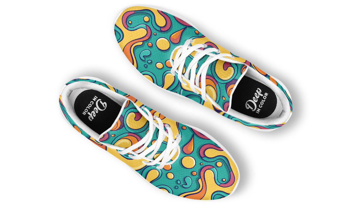 Colorful Waves Sneakers