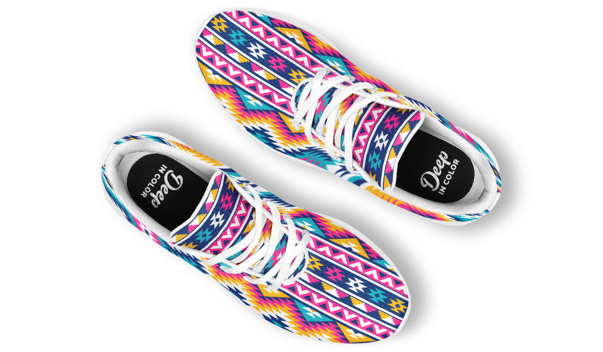 Geometric Tribal Pattern Sneakers