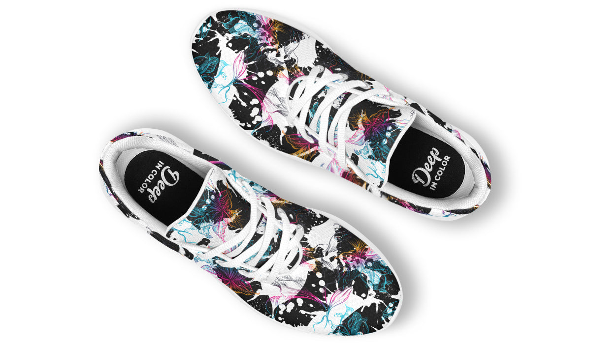 Gradient Flowers Sneakers