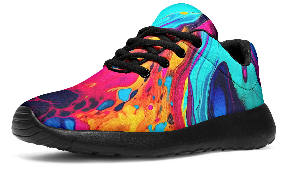 Liquid Abstract Colorful Sneakers
