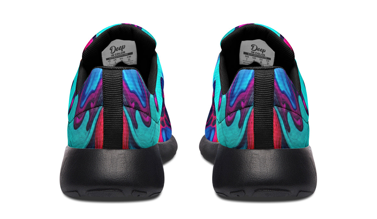 Liquid Abstract Colorful Sneakers