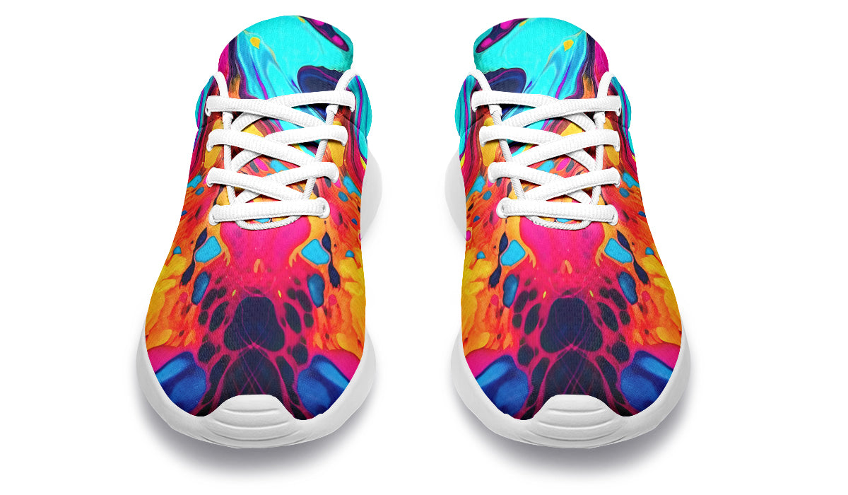 Liquid Abstract Colorful Sneakers
