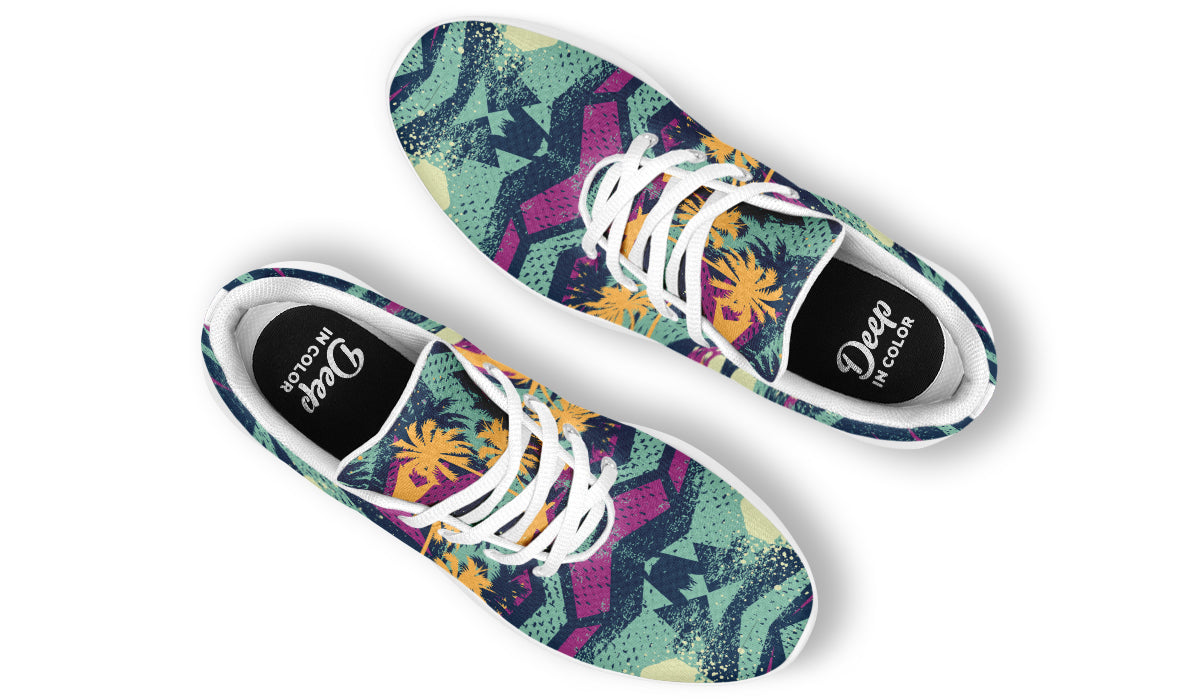 Palm Tree Geometry Sneakers