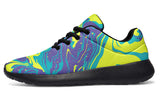 Purple Yellow Liquid Sneakers