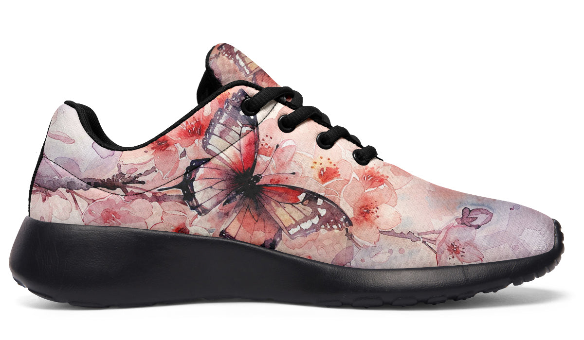 Watercolor Butterfly Sneakers