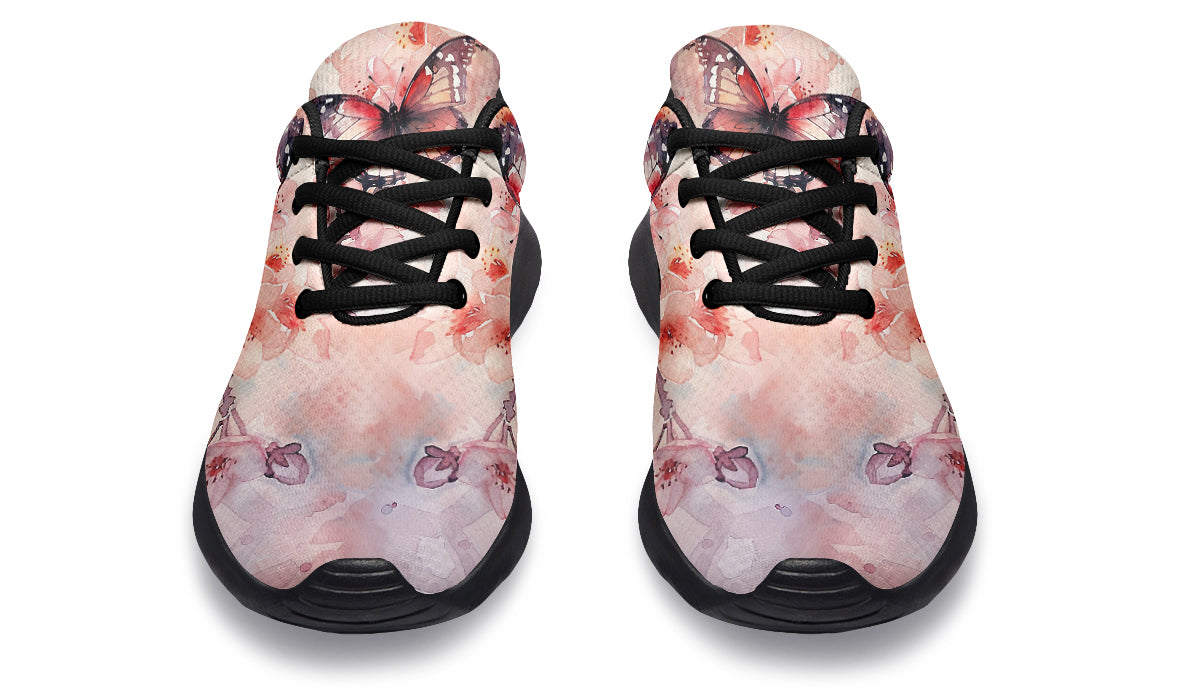 Watercolor Butterfly Sneakers