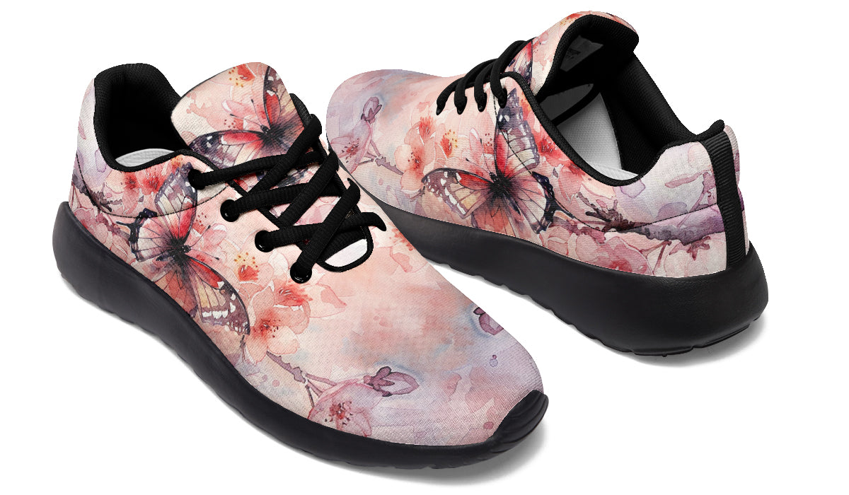 Watercolor Butterfly Sneakers