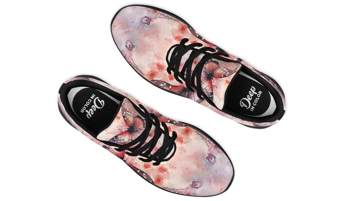 Watercolor Butterfly Sneakers