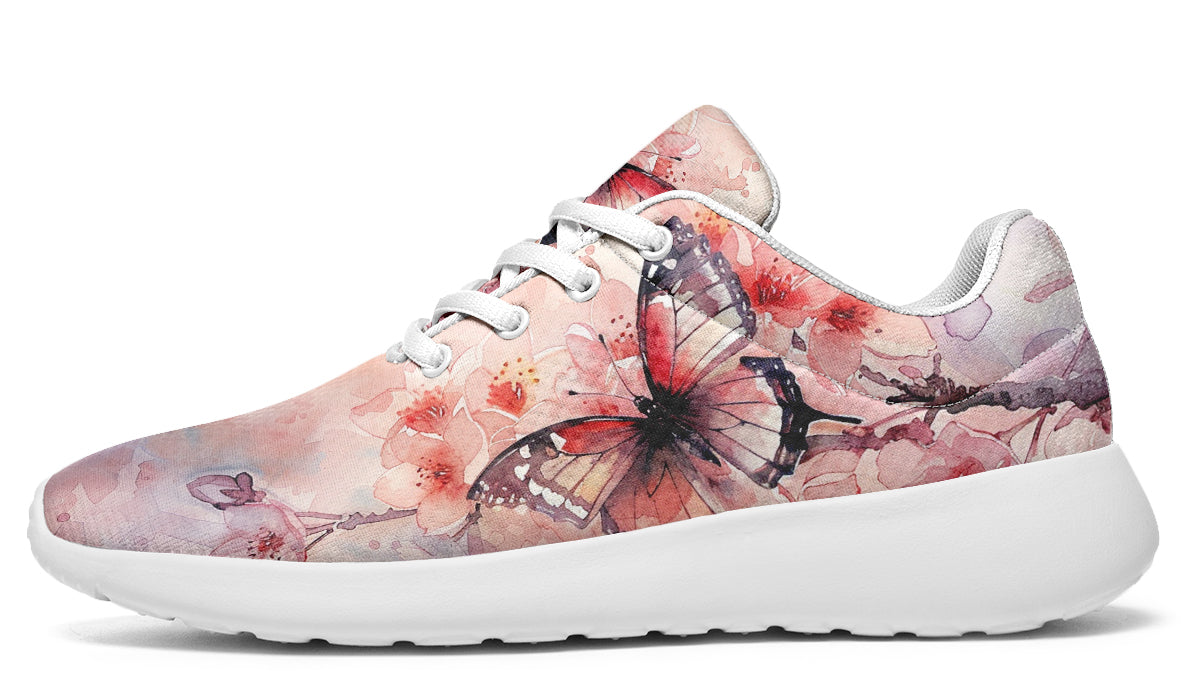Watercolor Butterfly Sneakers