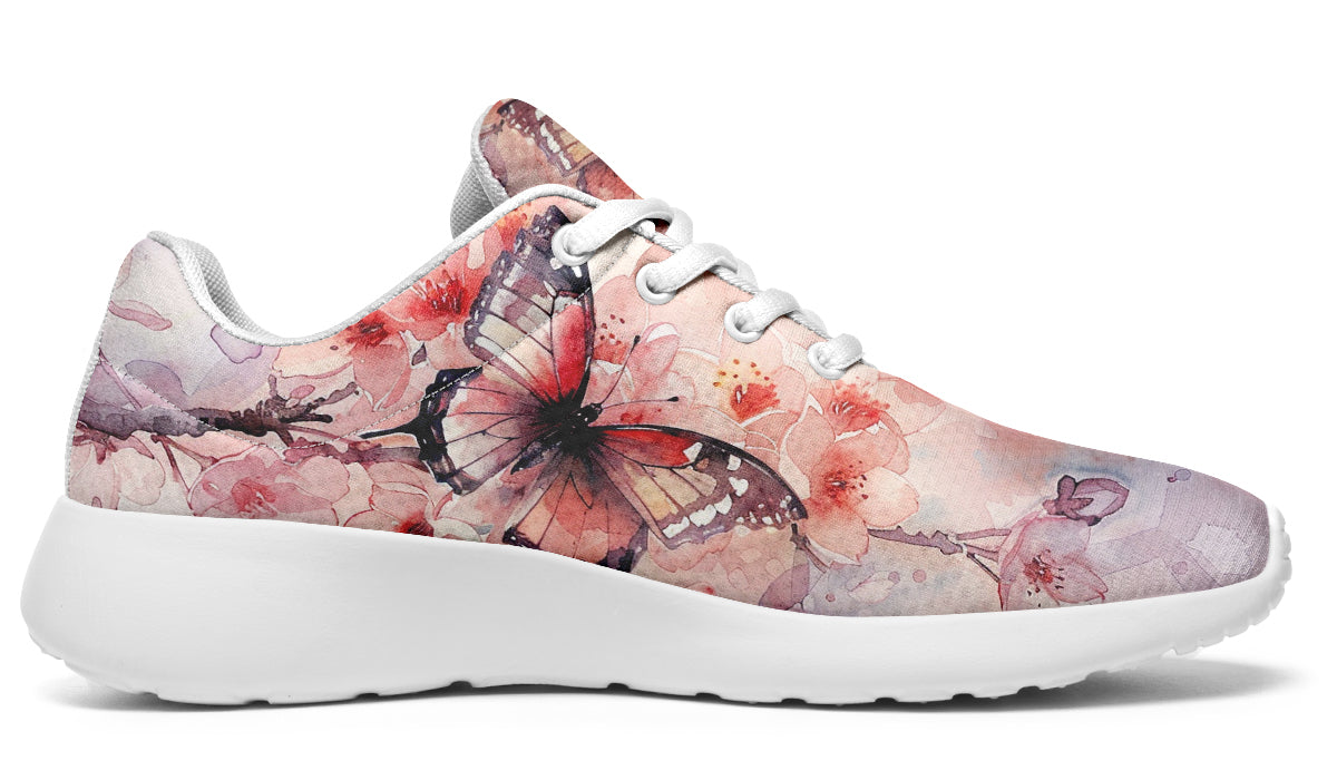 Watercolor Butterfly Sneakers