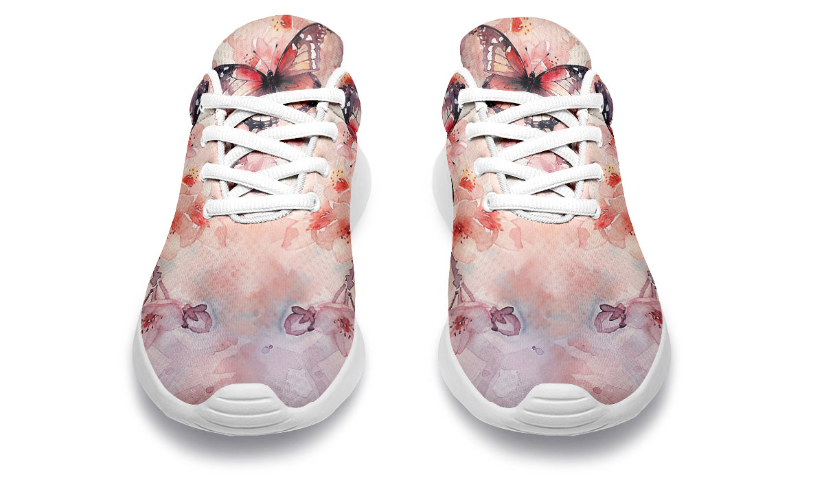 Watercolor Butterfly Sneakers