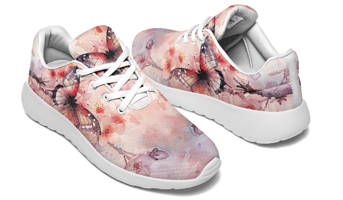 Watercolor Butterfly Sneakers