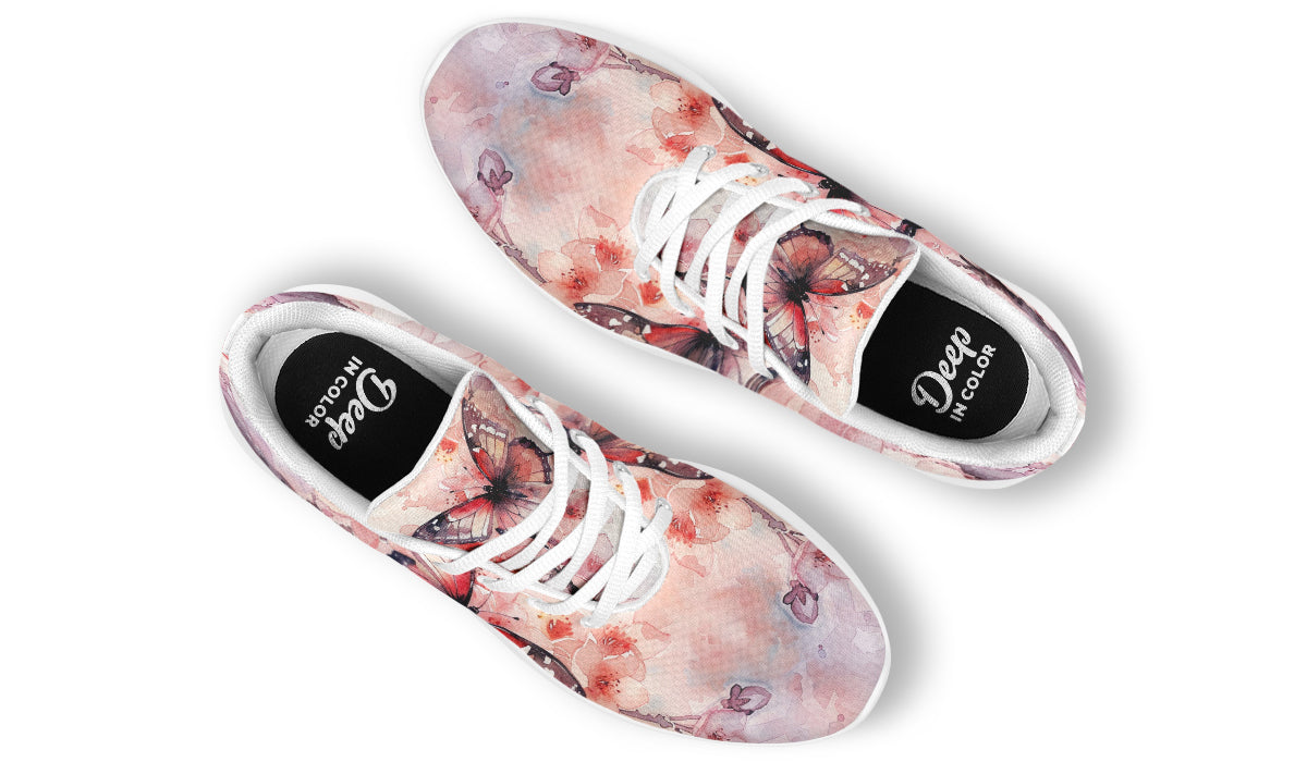 Watercolor Butterfly Sneakers