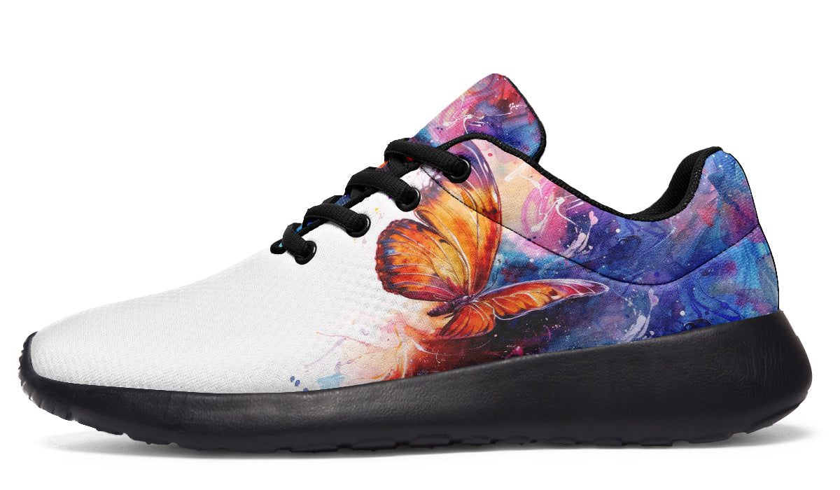 Watercolor Butterfly Sneakers