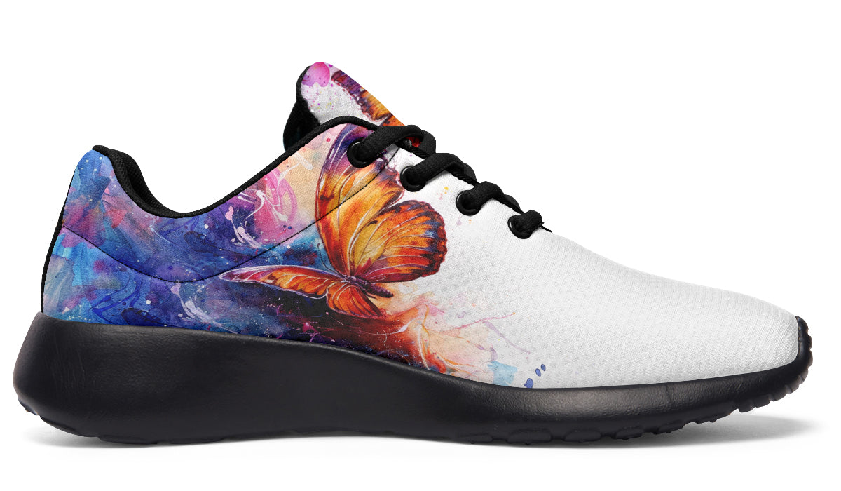 Watercolor Butterfly Sneakers