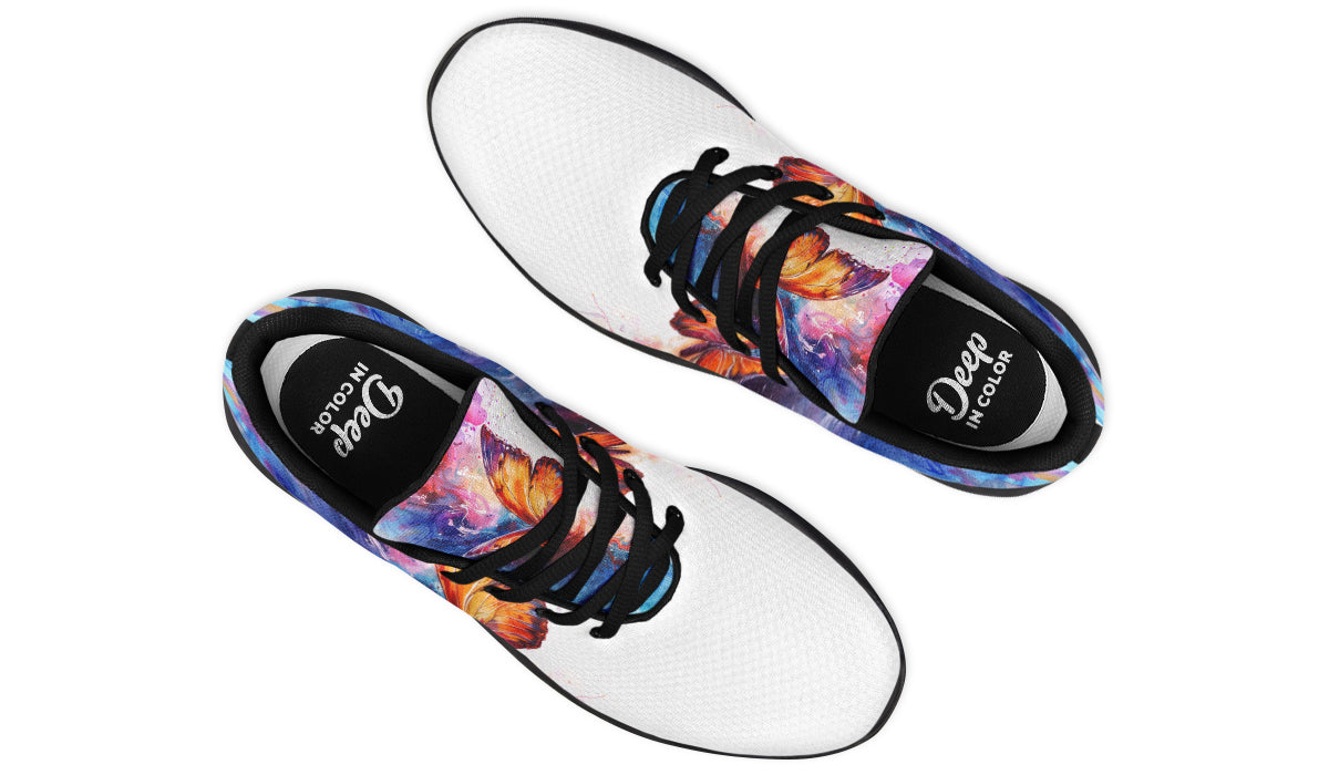Watercolor Butterfly Sneakers