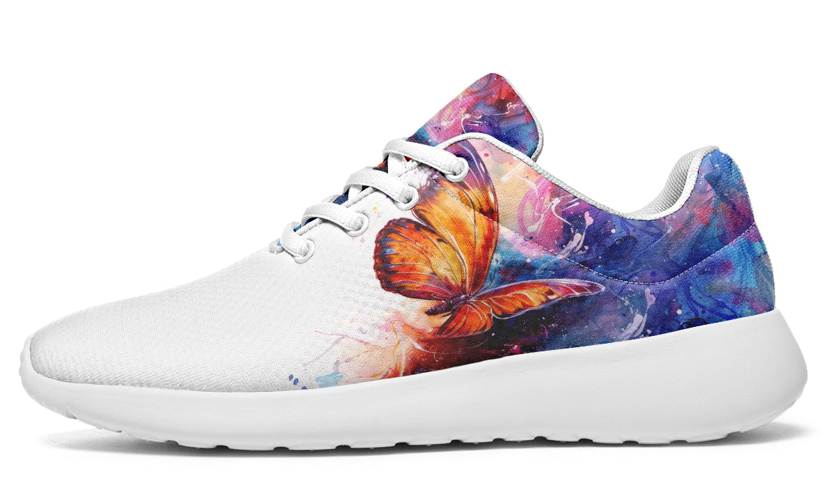 Watercolor Butterfly Sneakers