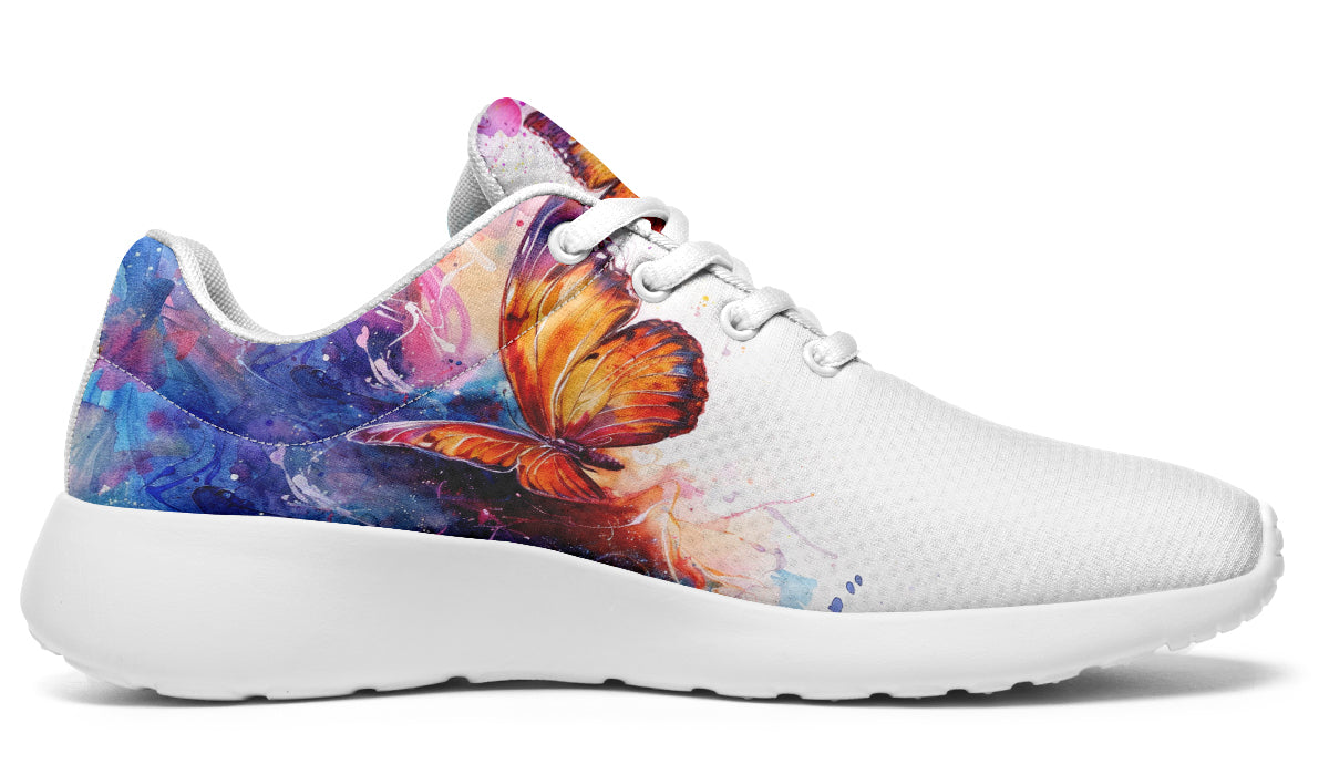 Watercolor Butterfly Sneakers