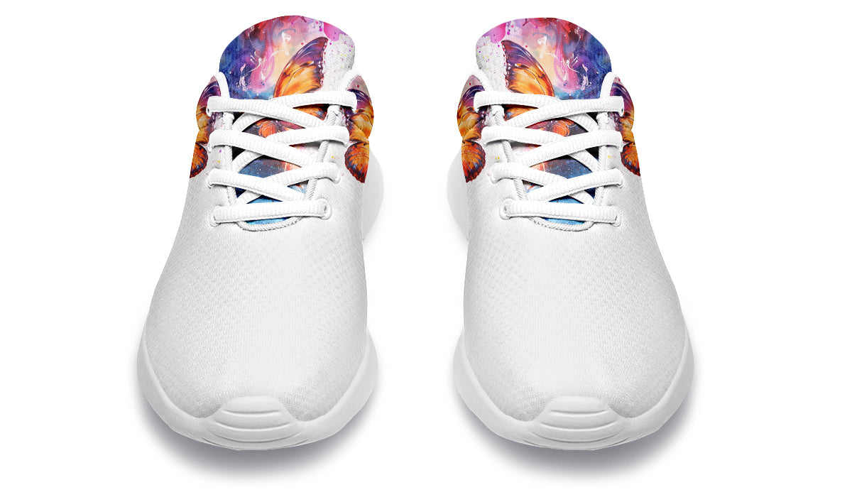 Watercolor Butterfly Sneakers
