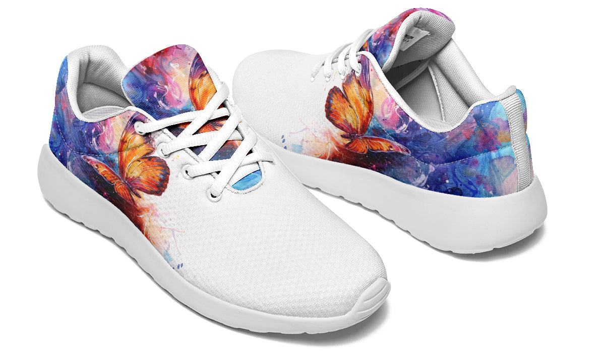 Watercolor Butterfly Sneakers