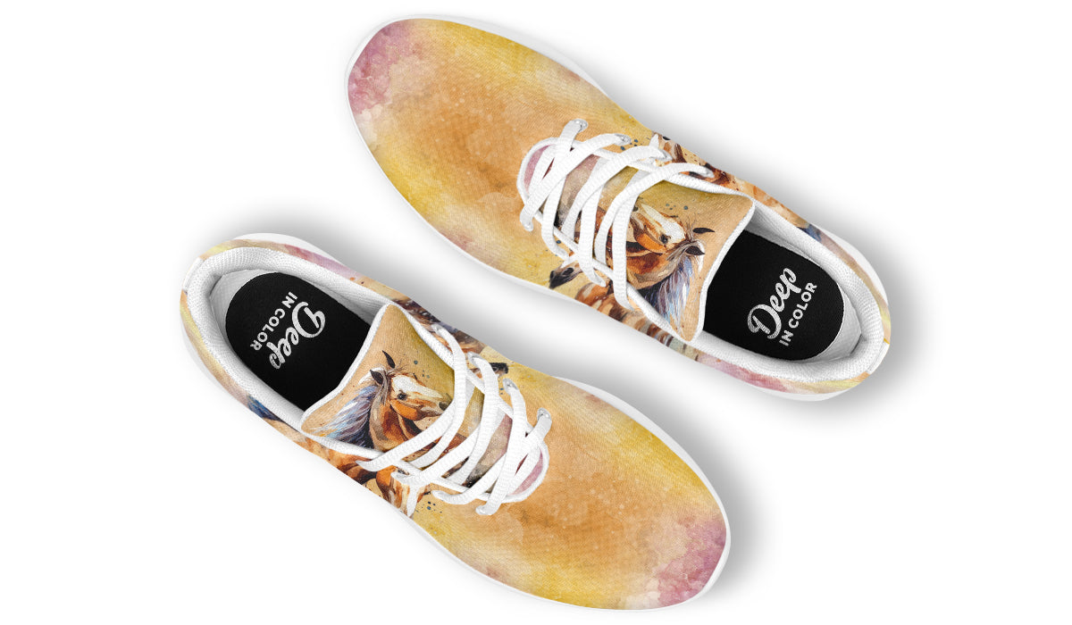 Watercolor Horse Sneakers