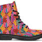 Colorful Abstract Leaves Boots