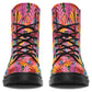 Colorful Abstract Leaves Boots