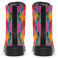 Colorful Abstract Leaves Boots