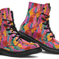 Colorful Abstract Leaves Boots