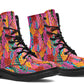 Colorful Abstract Leaves Boots