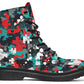 Colorful Grunge Puzzle Boots
