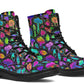 Colorful Mushrooms Boots