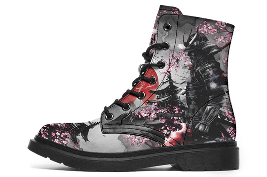 Dark Samurai Soldier Boots