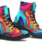 Liquid Abstract Colorful Boots