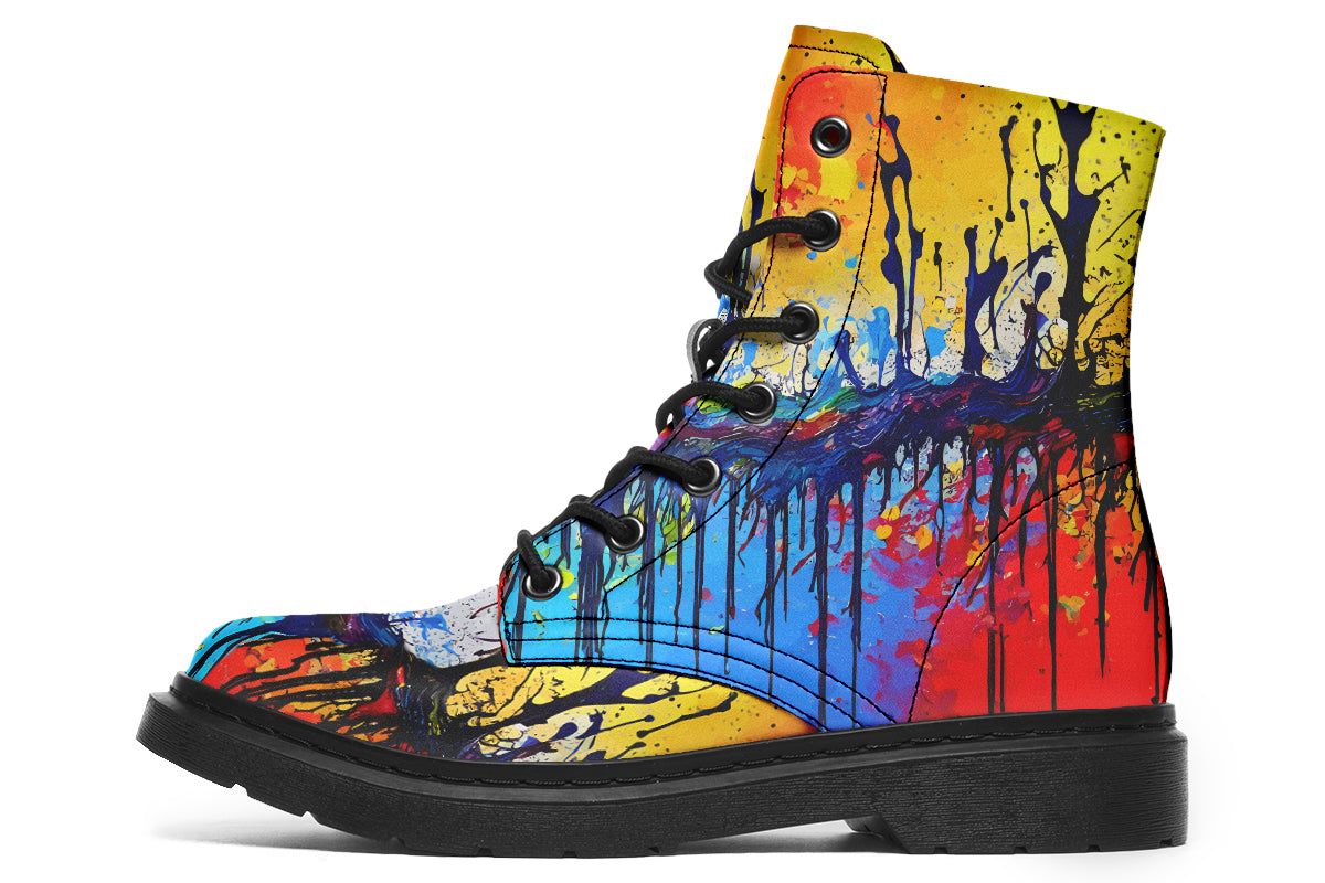 Paint Splatter Boots – Deep In Color