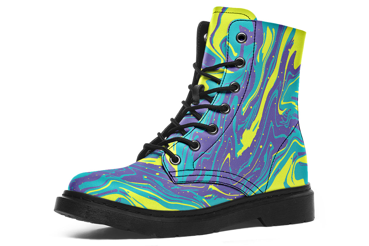 Liquid Boot Purple Yellow Liquid Boots – Deep In Color