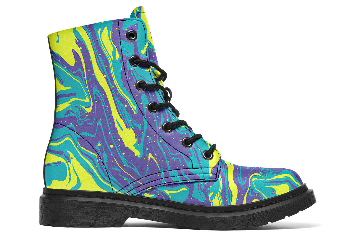 Liquid Boot Purple Yellow Liquid Boots – Deep In Color