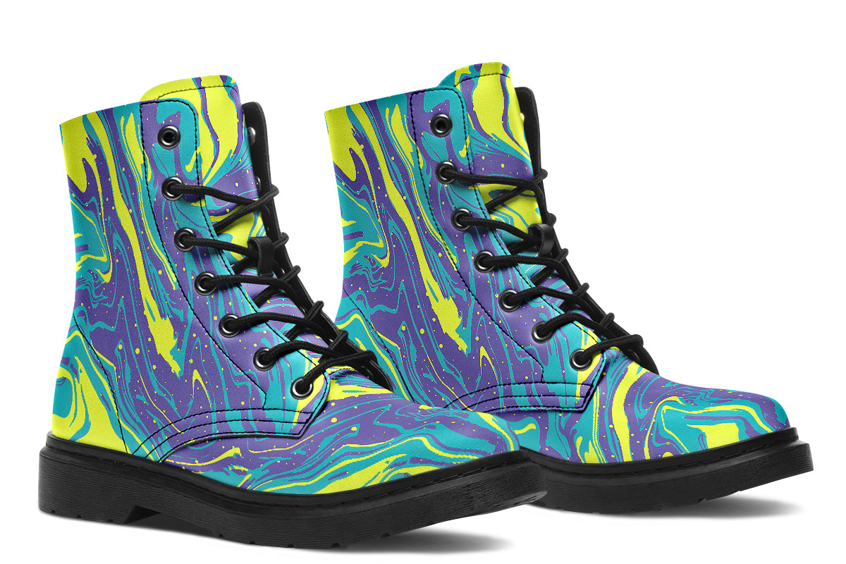 Liquid Boot Purple Yellow Liquid Boots – Deep In Color