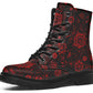 Red Mandala Flower Boots