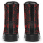 Red Mandala Flower Boots