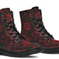 Red Mandala Flower Boots