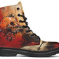 Rusty Skull And Roses Boots